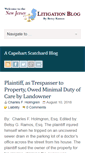 Mobile Screenshot of njlitigationblog.com