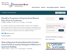 Tablet Screenshot of njlitigationblog.com